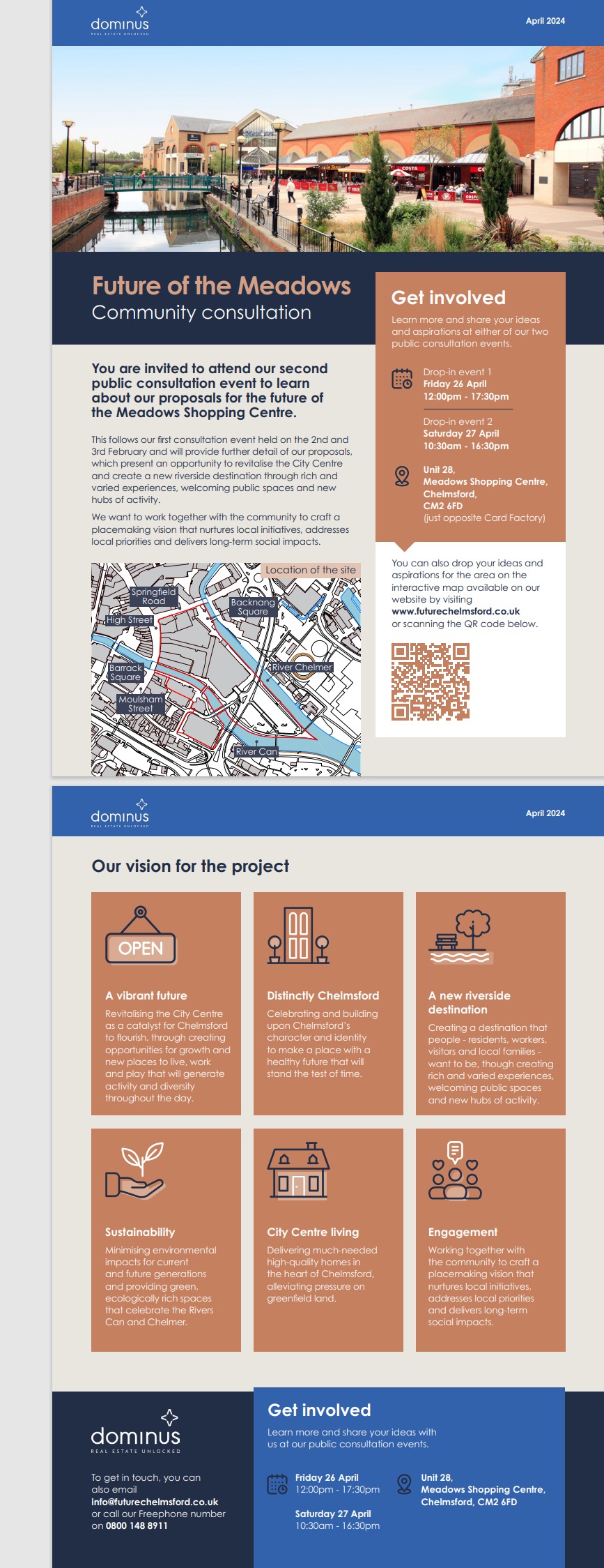 Invitation to public consultation event – Meadows Shopping Centre